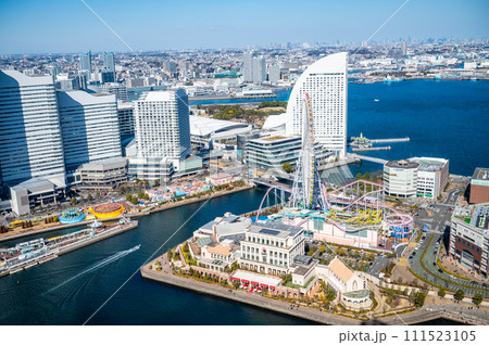 神奈川県横浜みなとみらいの都市風景 111523105