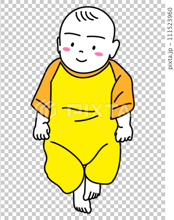 機嫌のよい赤ちゃん 111523960