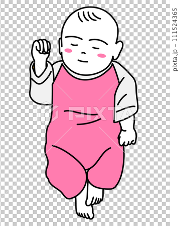 可愛的寶寶睡得很香 111524365