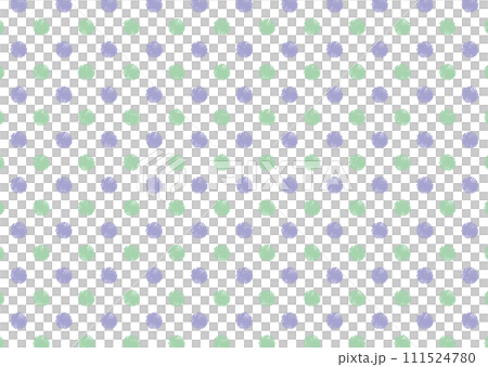 Crayon touch polka dot seamless pattern/green/blue 111524780