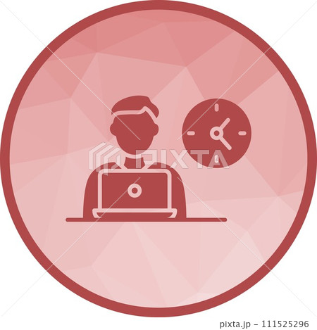 Working Time icon vector image. 111525296