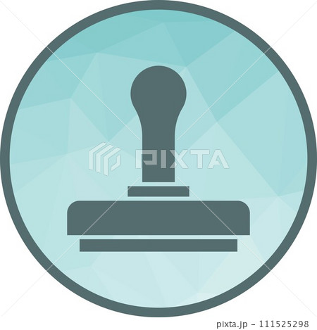 Wooden Stamp icon vector image. 111525298