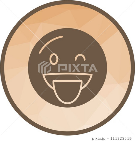 Winking Face with Tongue icon vector image. 111525319