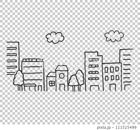 簡單的城市景觀圖 簡單的城市景觀圖 111525499