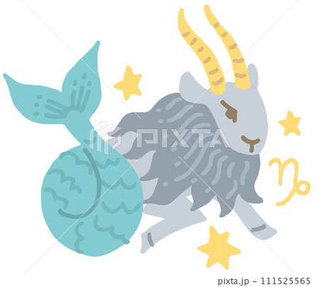 12星座　山羊座　イラスト 111525565