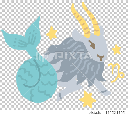 12星座　山羊座　イラスト 111525565