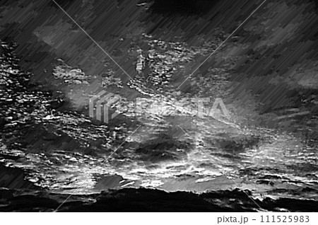 3D画像パステル調アート青空と白い雲 真夏の入道雲 積螺雲51 111525983