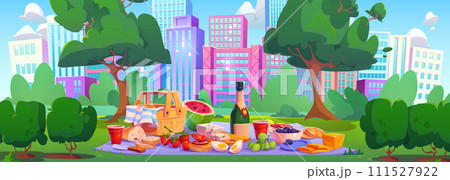 Picnic in summer city park Picnic in summer city park 111527922