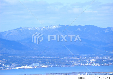 滋賀県 堂山から見る湖西の風景 滋賀県 堂山から見る湖西の風景 111527924