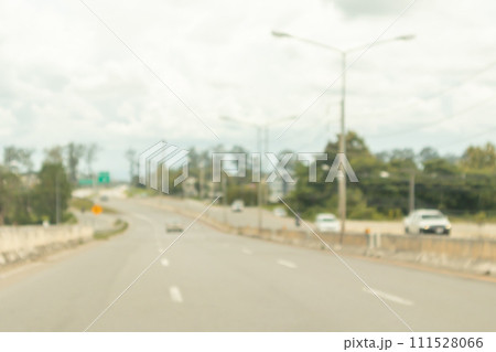 Abstract street city road blurred background 111528066