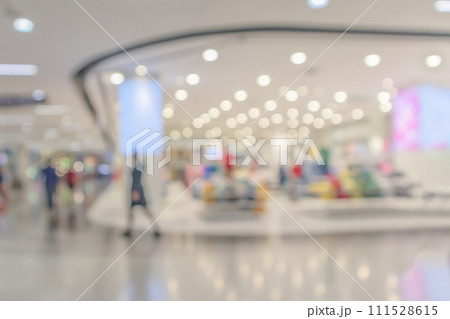 Abstract blur modern shopping mall interior background Abstract blur modern shopping mall interior background 111528615