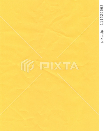 Texture of colored paper, light ocher crumpled sheet of paper 111529662