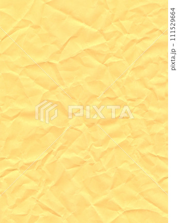 Texture of colored paper, light ocher crumpled sheet of paper 111529664