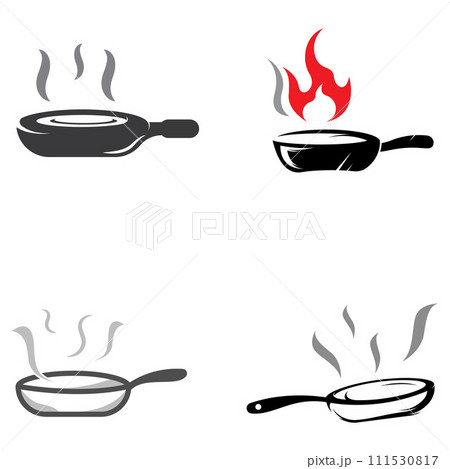 Logos for cooking utensils, cooking pots, spatulas and cooking spoons. Using a vector illustration template design concept. Logos for cooking utensils, cooking pots, spatulas and cooking spoons. Using a vector illustration template design concept. 111530817