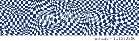 Abstract background with flowing wave lines in blue and white. dynamic pattern and fluid aesthetic. Flat vector illustration isolated on white background. 111533566