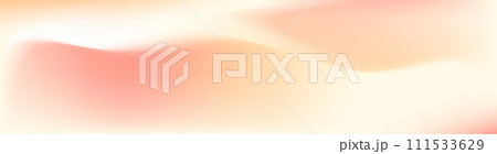 Soft pastel gradient background blending pink, peach, and yellow. Flat vector illustration isolated on white background. 111533629
