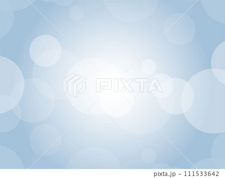 淡い幻想的な水玉模様背景_ブルー 111533642