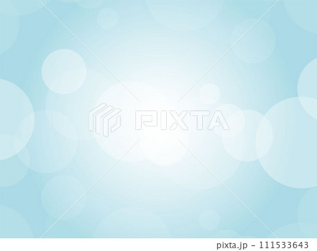 淡い幻想的な水玉模様背景_ライトブルー 111533643