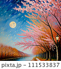 桜と月 111533837