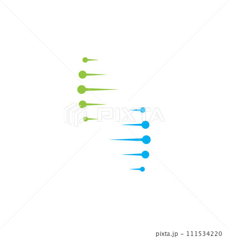 DNA vector logo. Modern medical logo, with vector illustration template design DNA vector logo. Modern medical logo, with vector illustration template design 111534220