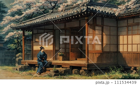 江戸時代の日本家屋 111534439