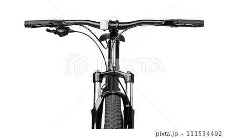 Black mountain bicycle isolated on white background 111534492