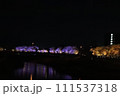 夜桜ライトアップ 111537318