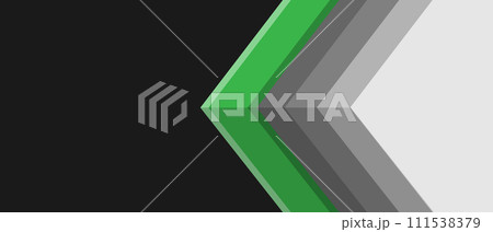 Abstract green grey arrow direction geometric  design modern creative background vector 111538379