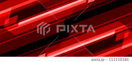 Abstract red black cyber light slash dynamic geometric technology futuristic overlap design modern creative background vector 111538380