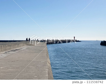 赤羽根漁港の先端にたくさんのサビキ釣り人 (愛知県田原市) 赤羽根漁港の先端にたくさんのサビキ釣り人 (愛知県田原市) 111538742