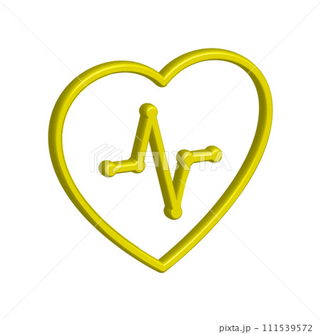 Illustration Vector graphic of heart pulse icon 111539572