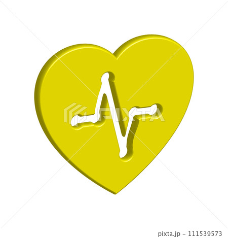 Illustration Vector graphic of heart pulse icon 111539573
