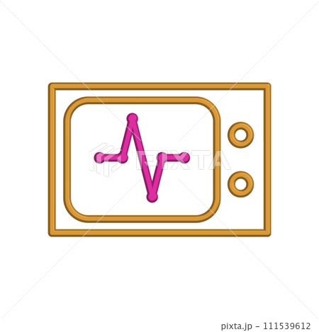 Illustration Vector graphic of heart pulse icon Illustration Vector graphic of heart pulse icon 111539612