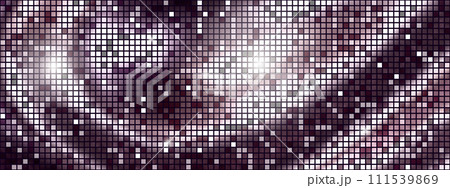 Elegant discoball silver design with a texture of square mirror Elegant discoball silver design with a texture of square mirror 111539869