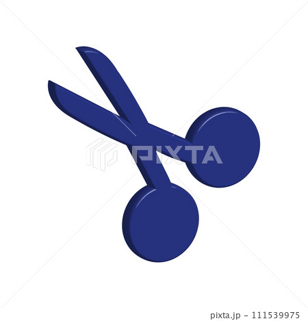 Illustration Vector graphic of scissor icon template 111539975