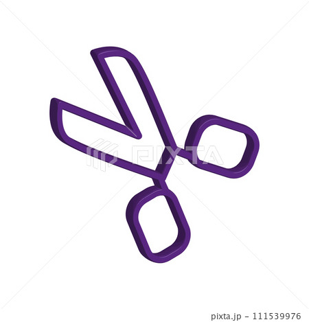 Illustration Vector graphic of scissor icon template Illustration Vector graphic of scissor icon template 111539976