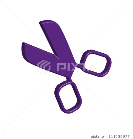 Illustration Vector graphic of scissor icon template 111539977