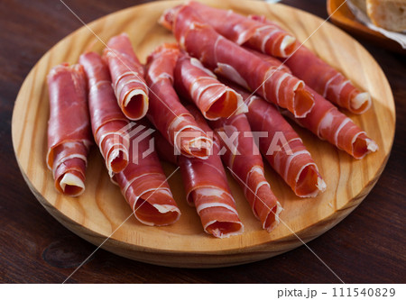 Jamon - national dish of Spanish cuisine Jamon - national dish of Spanish cuisine 111540829