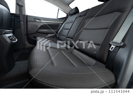 Clean car interior with black back sofa 111541044