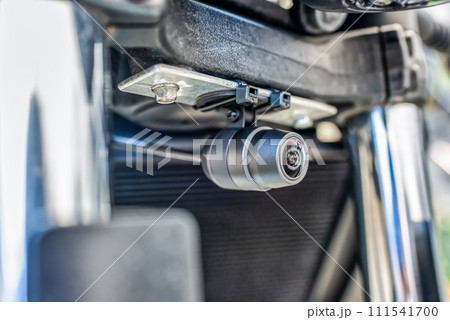 オートバイ　バイク用前後ドラレコの前方カメラ 111541700
