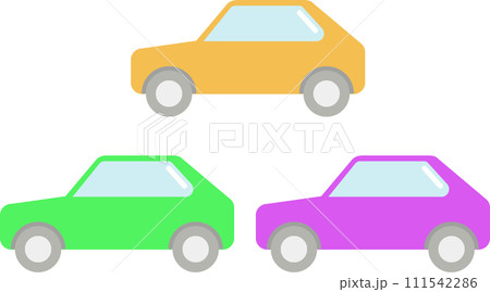 クルマ_紫緑橙 111542286