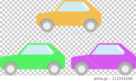 クルマ_紫緑橙 111542286