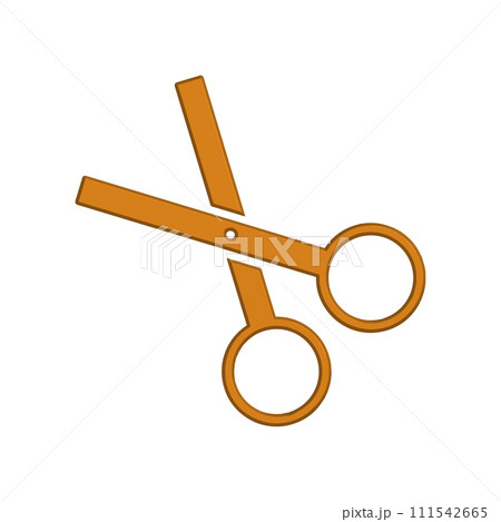 Illustration Vector graphic of scissor icon template 111542665