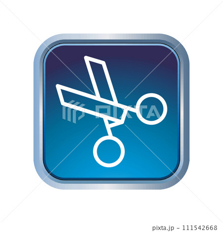 Illustration Vector graphic of scissor icon template 111542668