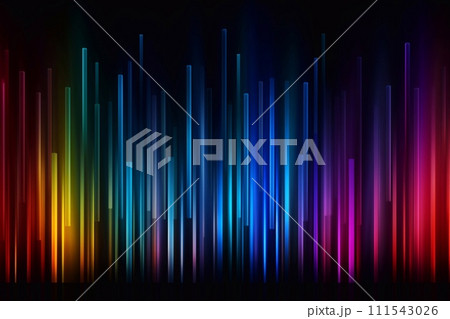 Abstract colorful lines on dark background. illustration for your design. Abstract colorful lines on dark background. illustration for your design. 111543026