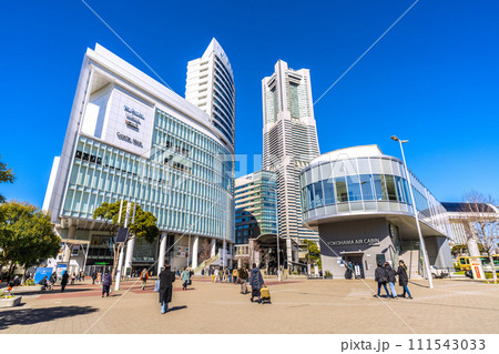 日本の横浜都市景観 2月。桜木町駅前から横浜ランドマークタワーなどを望む=13日 日本の横浜都市景観 2月。桜木町駅前から横浜ランドマークタワーなどを望む=13日 111543033