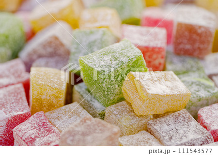 Rahat lokum, traditional Turkish dessert 111543577