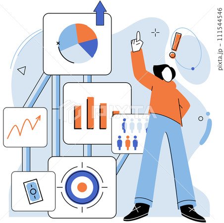 Business development. Vector illustration. Business Concept illustrations capture essence complex ideas and concepts Men and women contribute equally to business success and progress Diverse groups Business development. Vector illustration. Business Concept illustrations capture essence complex ideas and concepts Men and women contribute equally to business success and progress Diverse groups 111544546