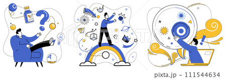 Advanced technology vector illustration. Strategic advantage is lighthouse guiding businesses through storms technological competition Advance with knowledge, for it is wind beneath wings advanced Advanced technology vector illustration. Strategic advantage is lighthouse guiding businesses through storms technological competition Advance with knowledge, for it is wind beneath wings advanced 111544634