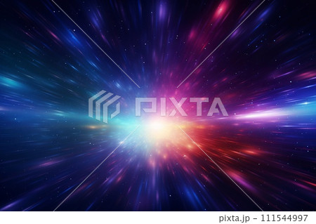 Abstract background with space and stars. Colorful lines and blur. Abstract background with space and stars. Colorful lines and blur. 111544997